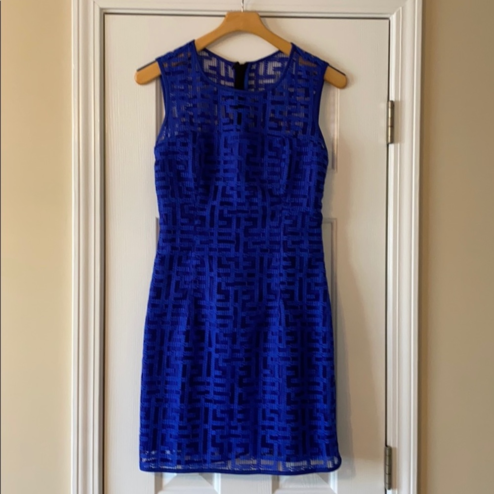 Milly Cobalt Blue Graphic Dress
